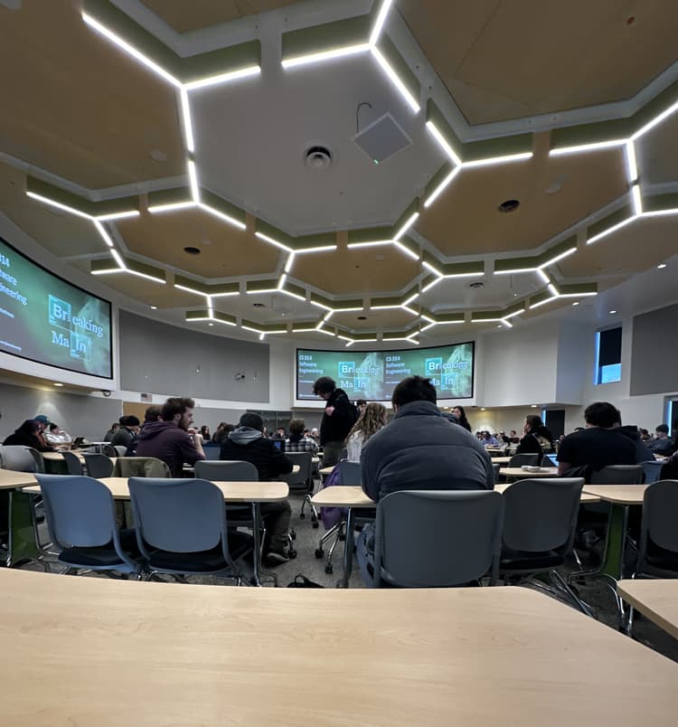 A cool classroom I had lecture in.
