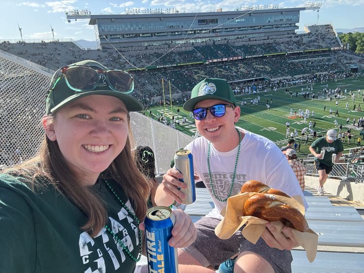 Photo of me at a CSU Football game, GO RAMS!